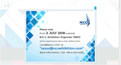 Desktop Screenshot of nccexhibition.com